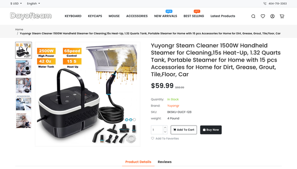 机械键盘与桌面外设品牌商城首页 页面截图 3